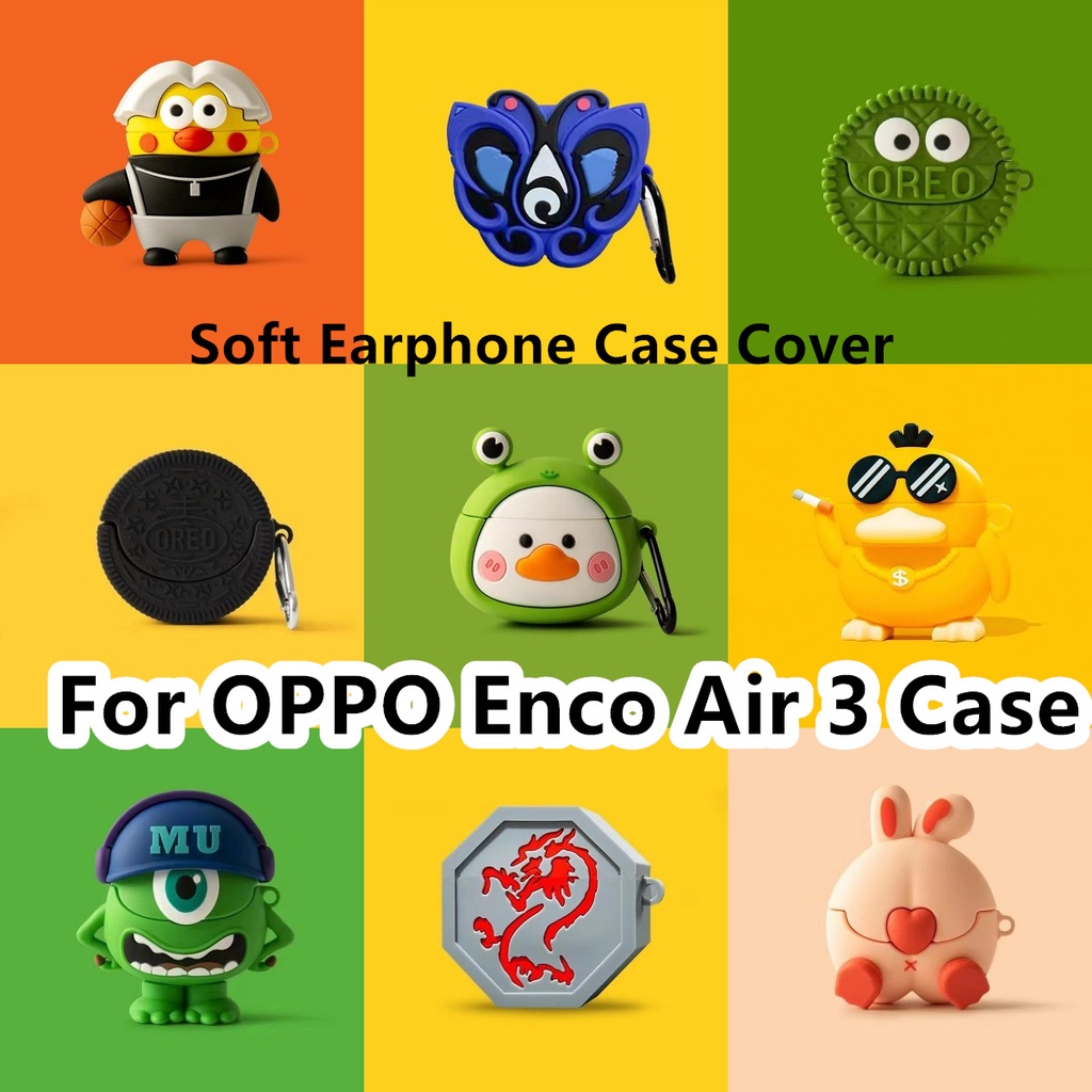 READY STOCK!For OPPO Enco Air 3 Case Innovative Patternfor OPPO Enco Air 3 Casing Soft Earphone Case Cover