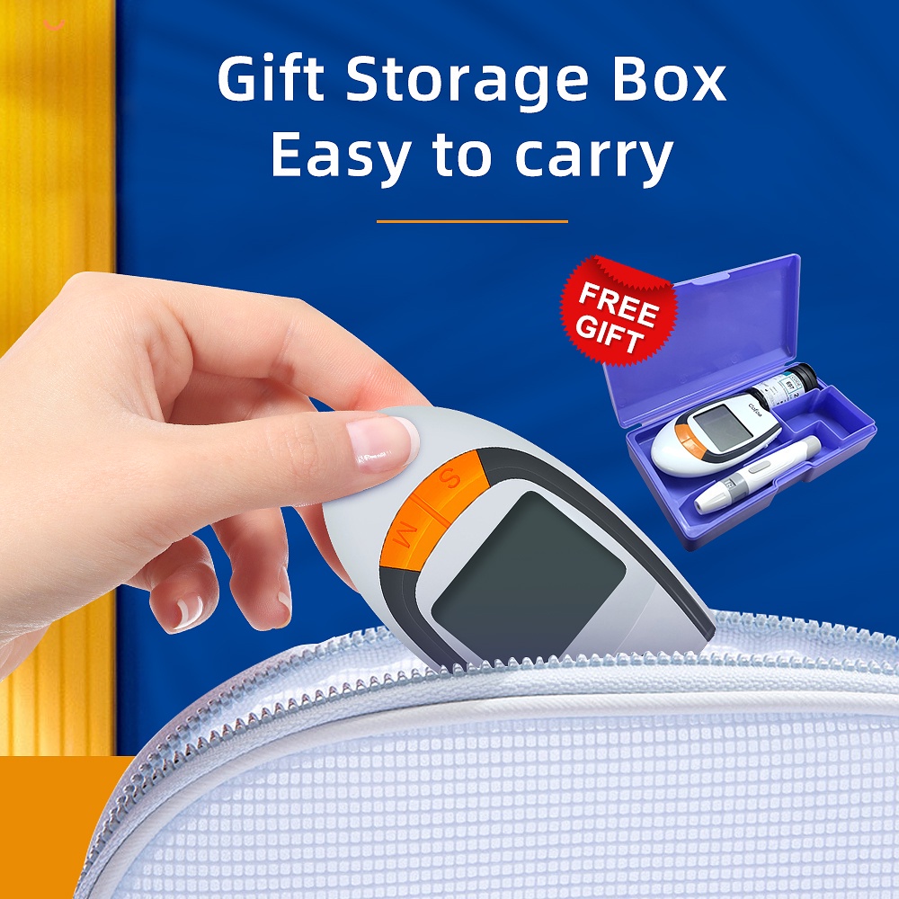 Premium Reliable GLM-77 Cofoe Blood Glucose Monitor Set Sugar Tester 50 Strips + Lancets Diabetes Glucometer Purpose ... - Image 2