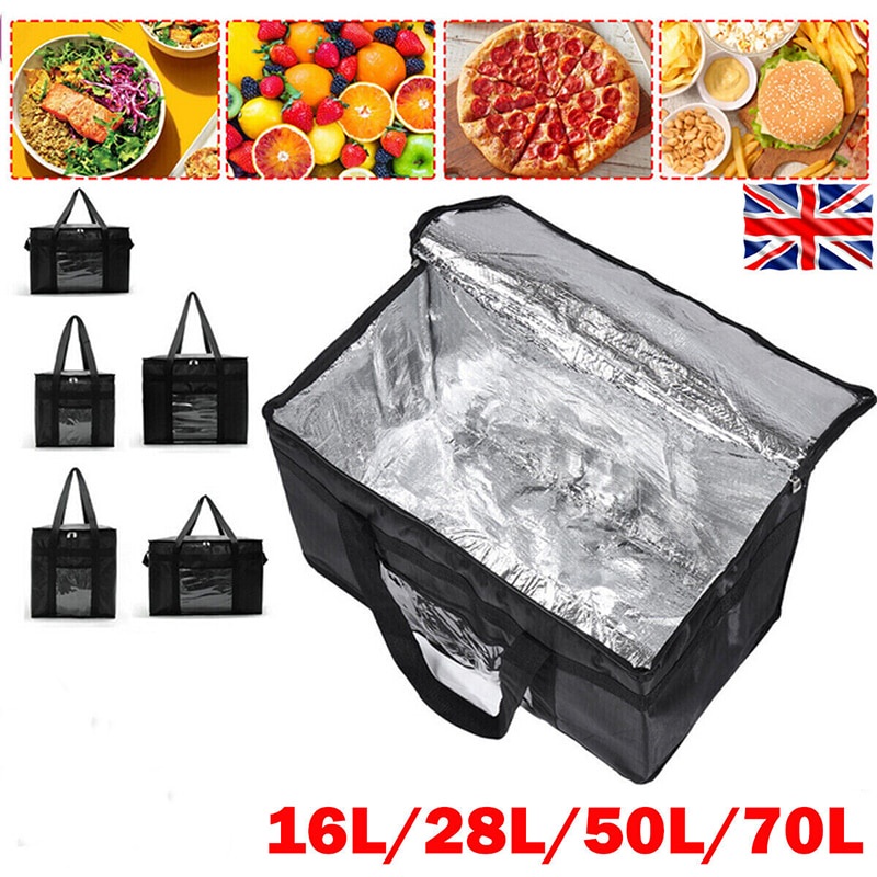  Insulated Thermal Cooler Bag Waterproof Food Delivery Lunch Drink Storage Picnic Camping 16L/28L/50L/70L