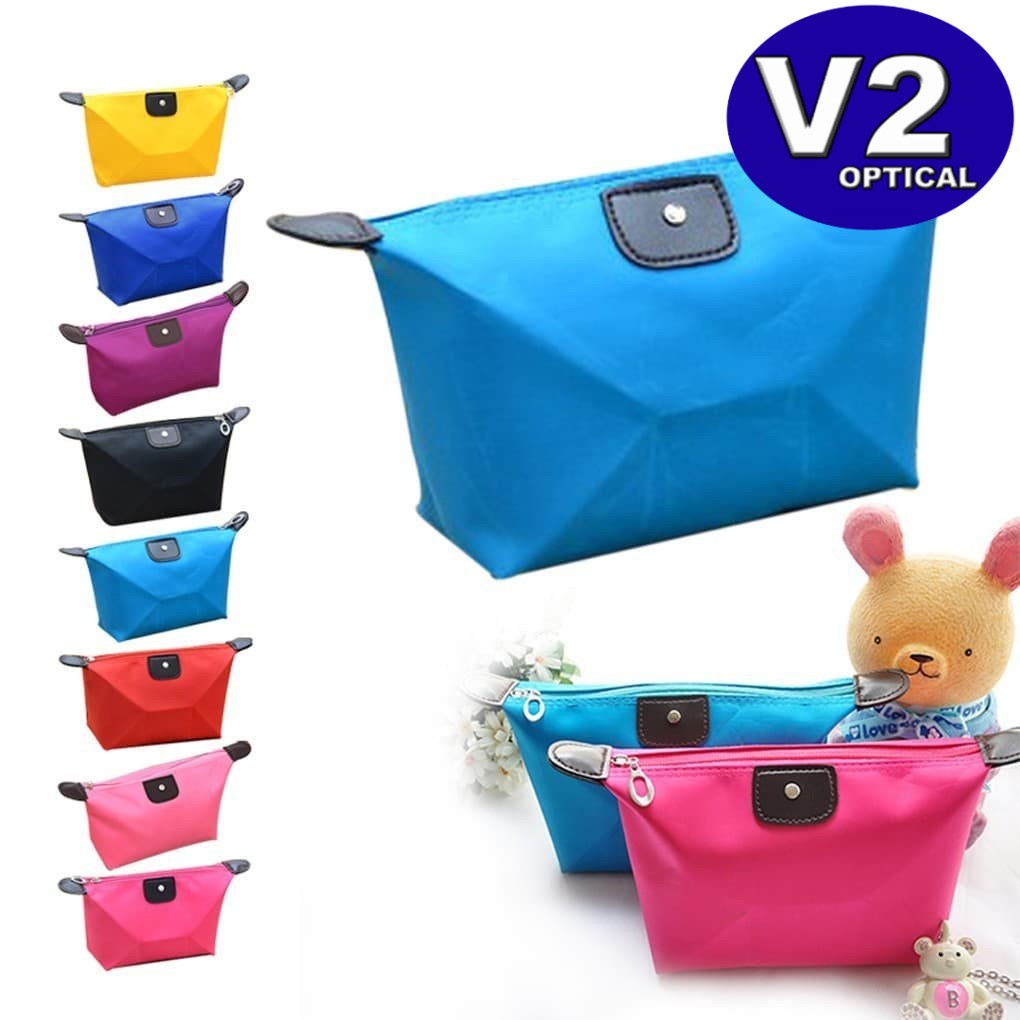 Make Up Cosmetic Bag Travel Pouch Coin Zip Lady Dompet Makeup Colourful Mini Beg Wallet Travel Women