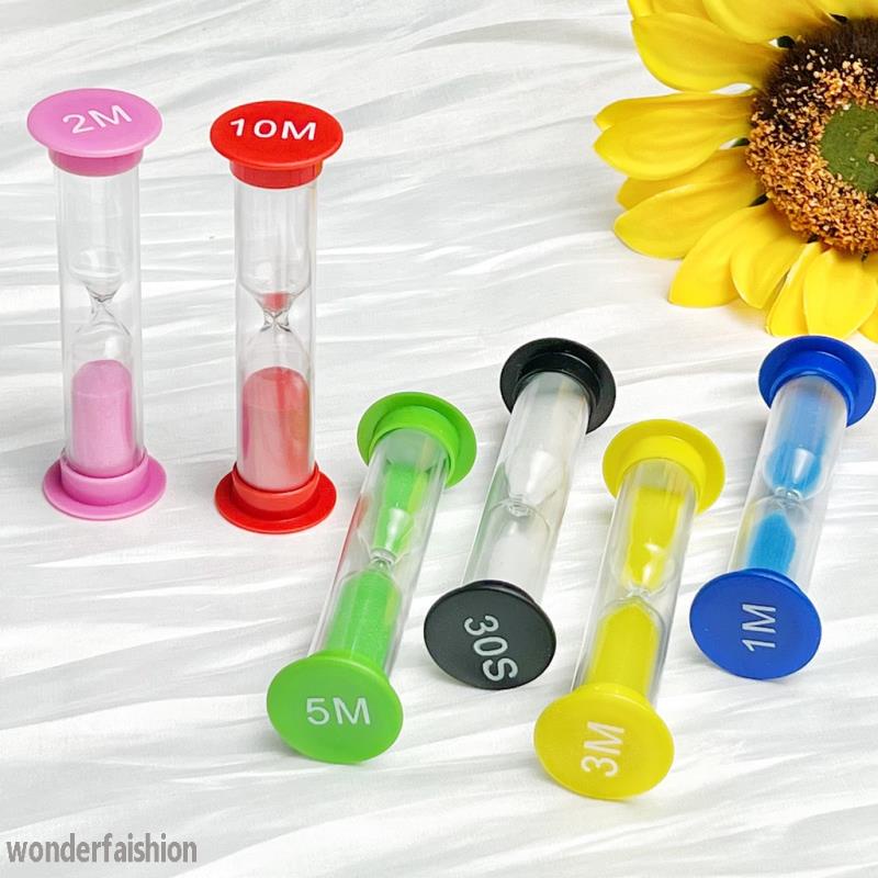 2/3/5/10 Minute Colorful Hourglass Sandglass Sand Clock Timers Sand Timer Shower Timer Tooth Brushing Timer Children Home Decors