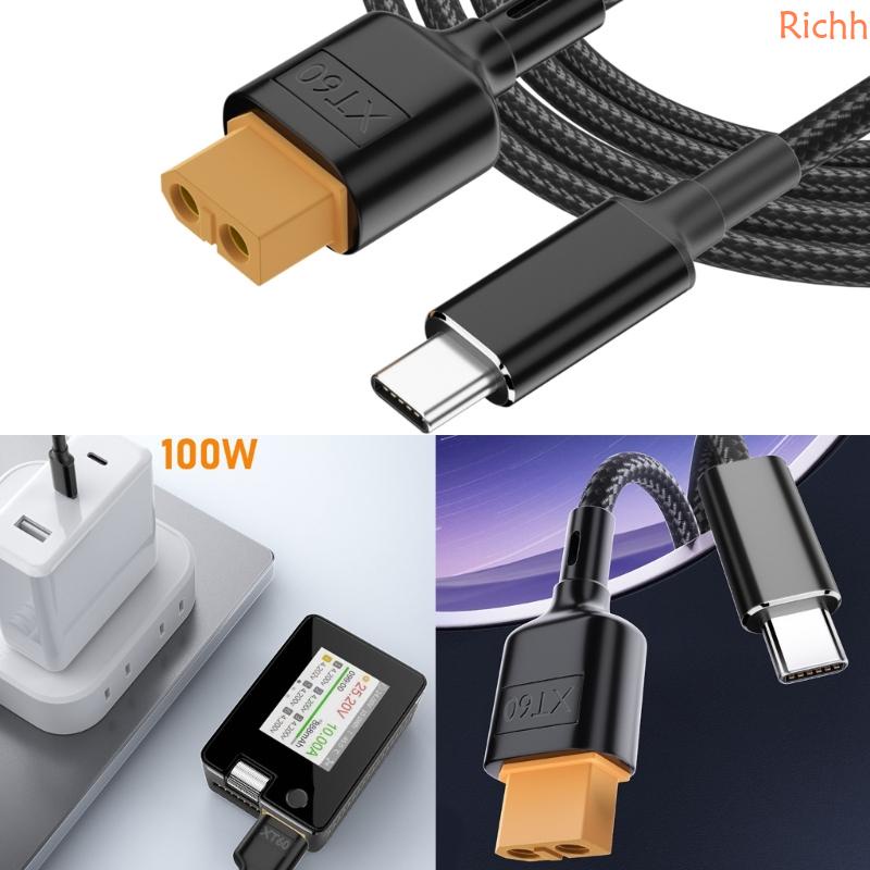 ⚝⚝Richh Safely and Efficiently Type C to XT60 Charging Cable XT60 Charging Adapter Cable XT60 Charging Accessories 0 5m 1m