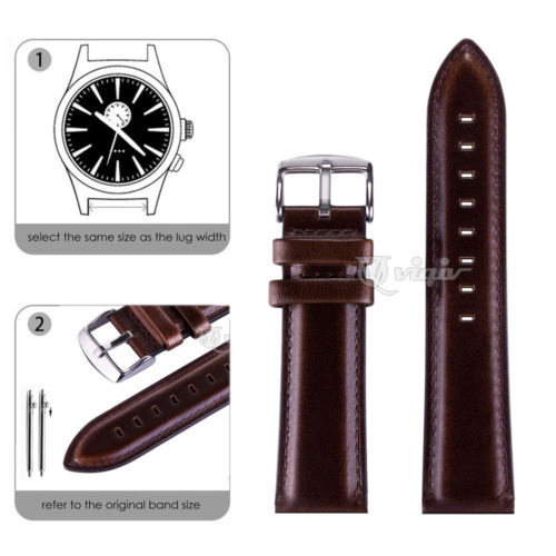 Classic Digital Upgrade Your Watch Style Quick Release Leather Band Fits 20mm or 22mm Width All Types of Watches - Image 5