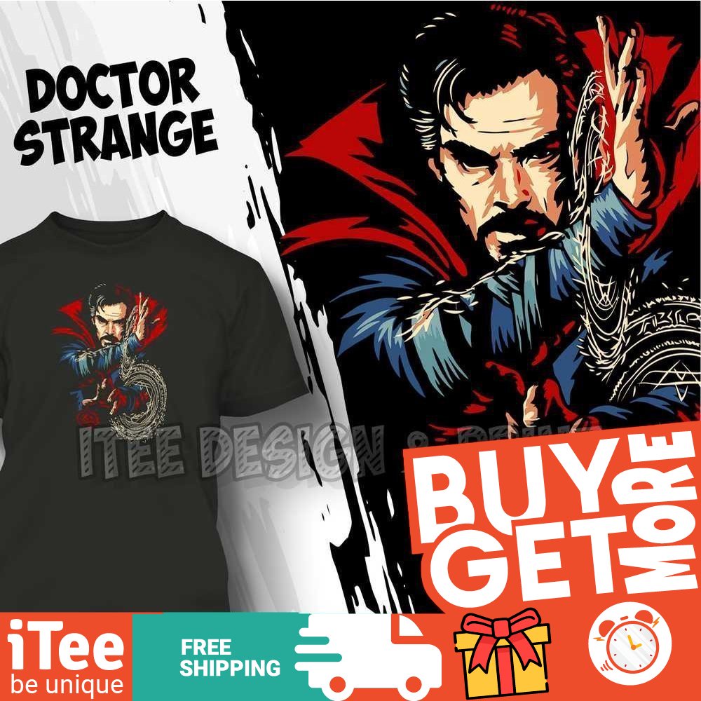 Baju Superhero Doctor Strange Viral Fashion Gift Kemeja Lelaki Kanak Budak Couple T Shirt Women Clot