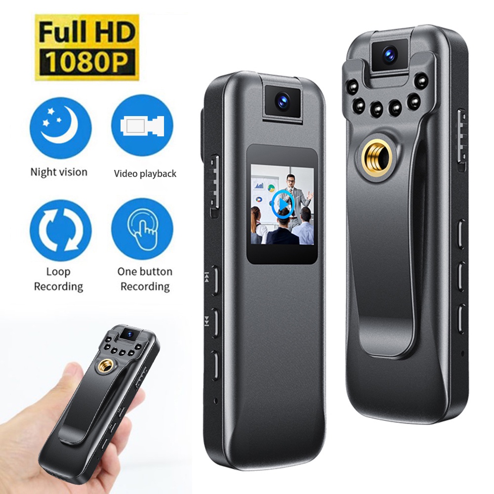 Full HD 1080P Sports Camera DV Night Vision Motion Detection Body Cam LCD Screen Mini Camcorder Police Cam Bike Cameras