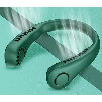 Portable Neck Fan USB Rechargeable 360° Surrounding Air Cooling Bladeless Fan Kipas Mini Fan Kipas Leher 挂脖风扇