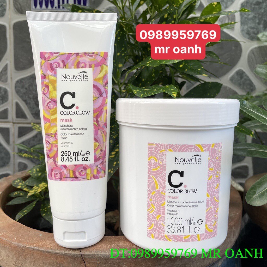Super nourishing and preserving Color for dyed hair Color Glow Mask Nouvelle 1000ml