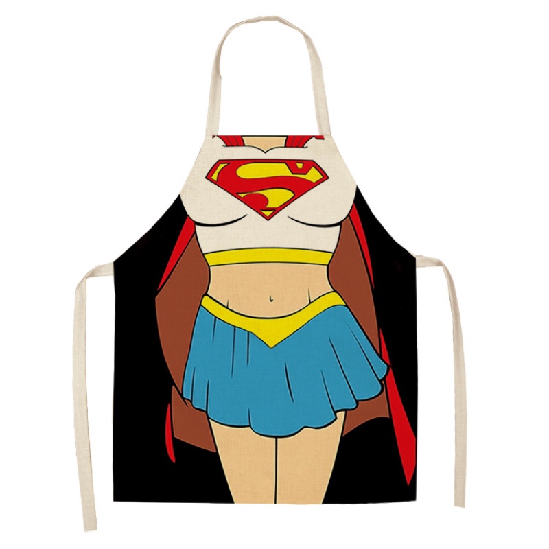 3D Funny Apron Muscle Man & Women Apron Dinner BBQ Party Cooking Apron Adult Baking Accessories Funny Gifts for Men 47x38cm, 68x55cm