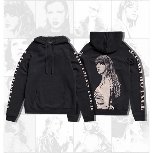 Taylor Swift The Eras Tour 2023 Merch Cotton Hoodie Plus Size Men's and Women's Pullovers Korean Fashion Loose Couple Sweatshirt Harajuku Casual Streetwear Top