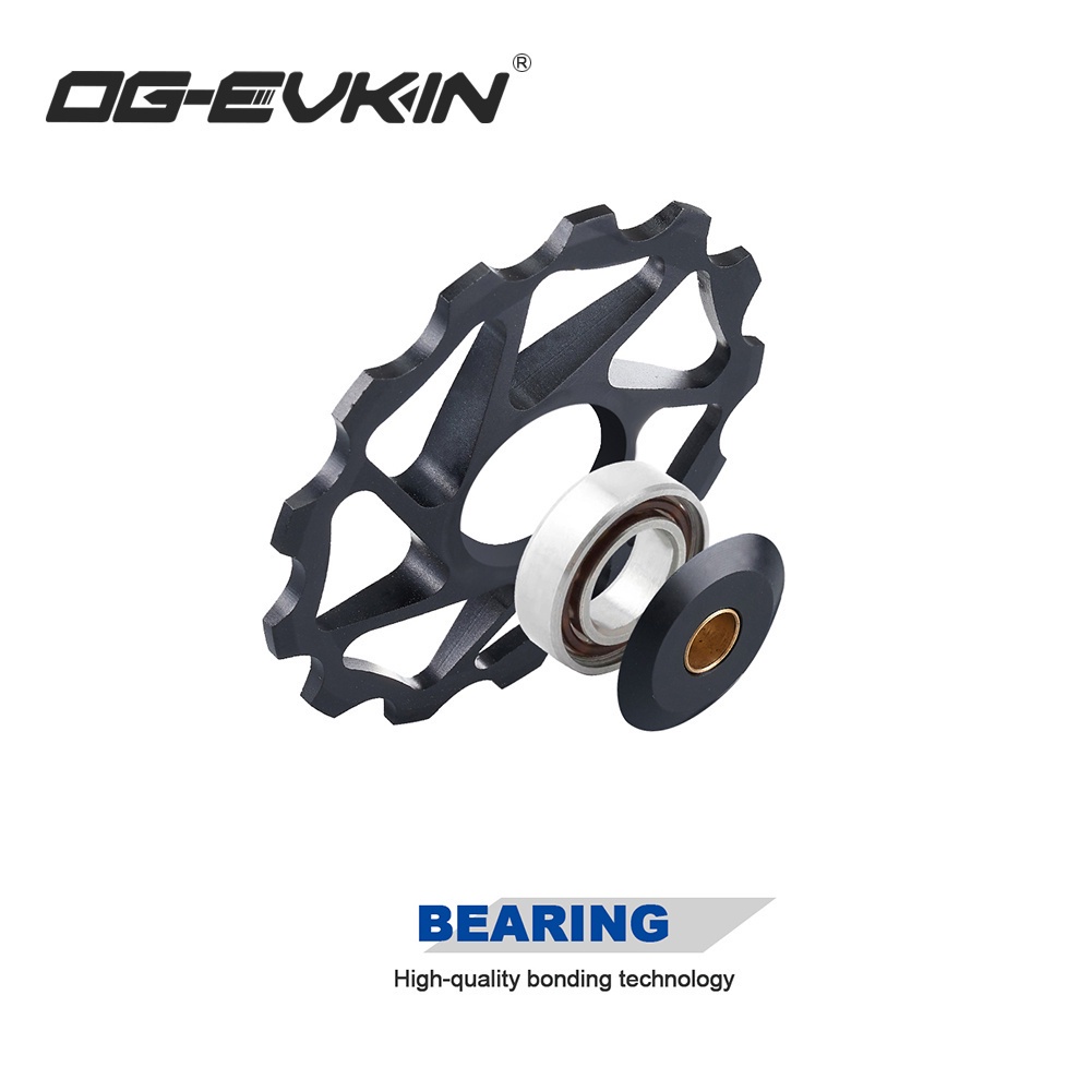 Multi Essential OG-EVKIN Carbon Fiber Ceramic Rear Derailleur 13T-17T Pulley Guide Wheel R7000 R8000 R8050 R9150 R917... - Image 3