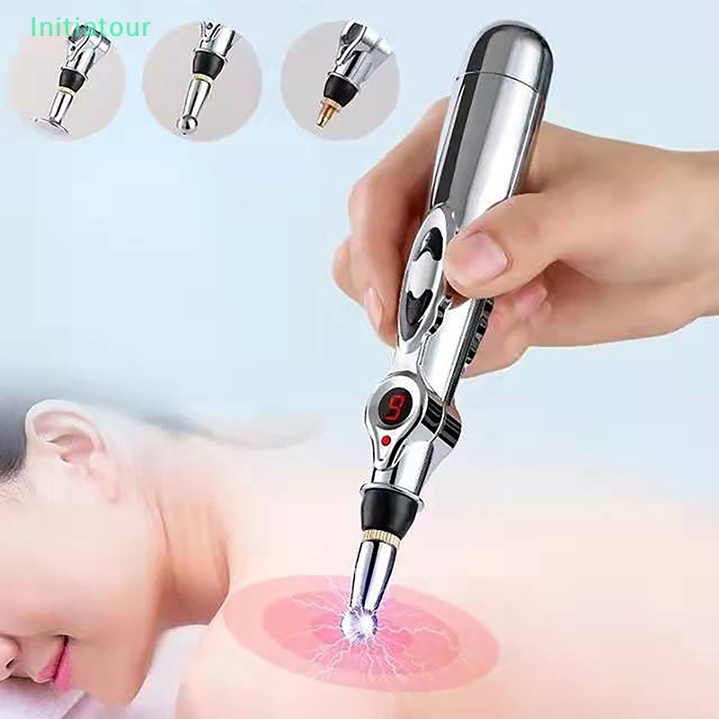 Initiatour Electric Acupuncture Point Massage Pen Pain Relief Laser Therapy Electronic Meridian Energy Pen Body Head Back Neck Leg Massager  