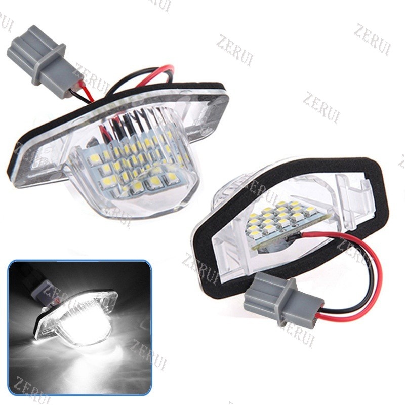 ZR For 2Pcs Error Free Led License Number Plate Light Lamp Bulb Kit For Honda Pilot CRV Fit Jazz City Civic Crosstour Accord MR-V Odyssey