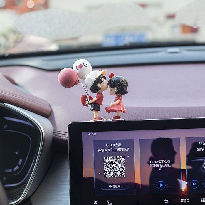 Car Couple Decoration Car Car Dashboard Doll Internet Celebrity Cute Car Decoration All Products Table Decoration Female uKE5