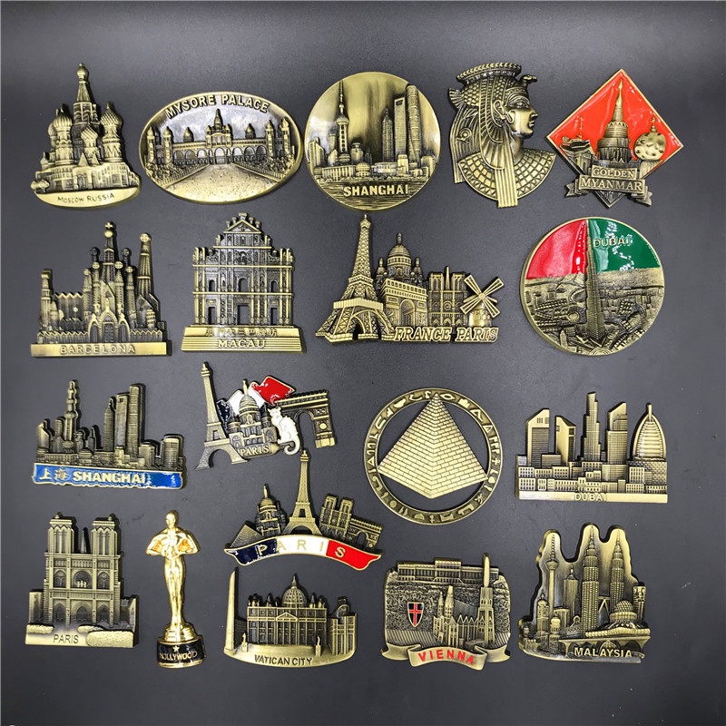 SA Alaska New York Paris Italy London Post Office Belgium Singapore Netherlands Israel India Dubai UAE Fridge Magnet Souvenir