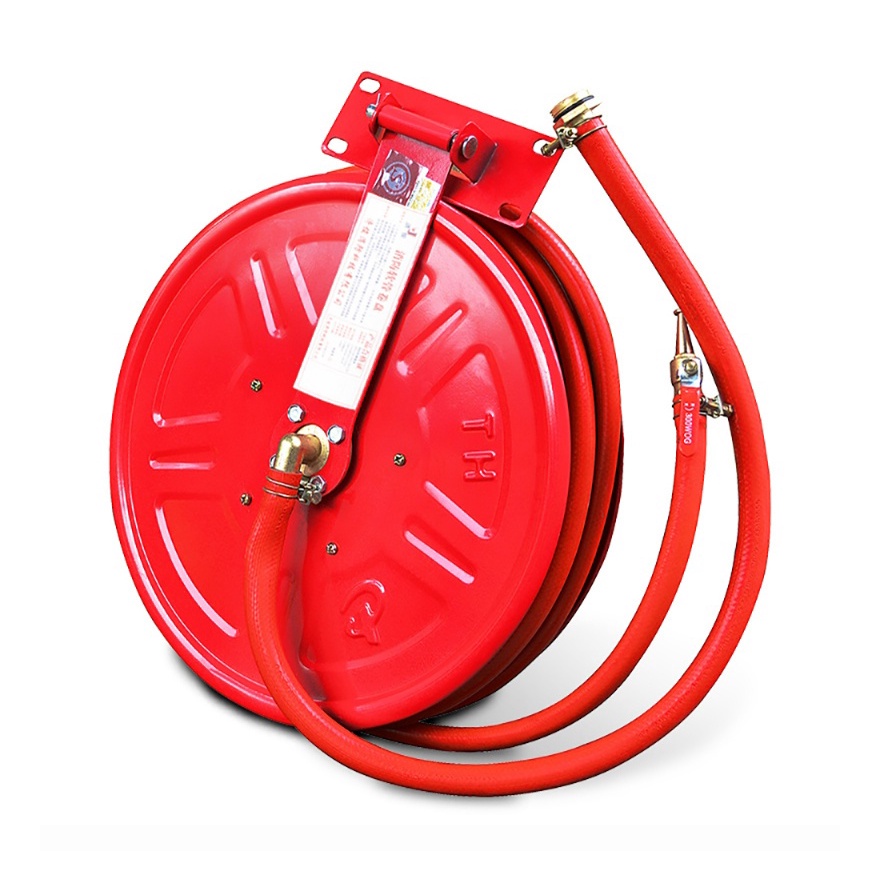 Public Fire Extinguisher Reel Hose Floppy Disk 20 / 25 / 30 Meter Hydrant Box Self Equipment Firefighting 救火卷线盘灭火器