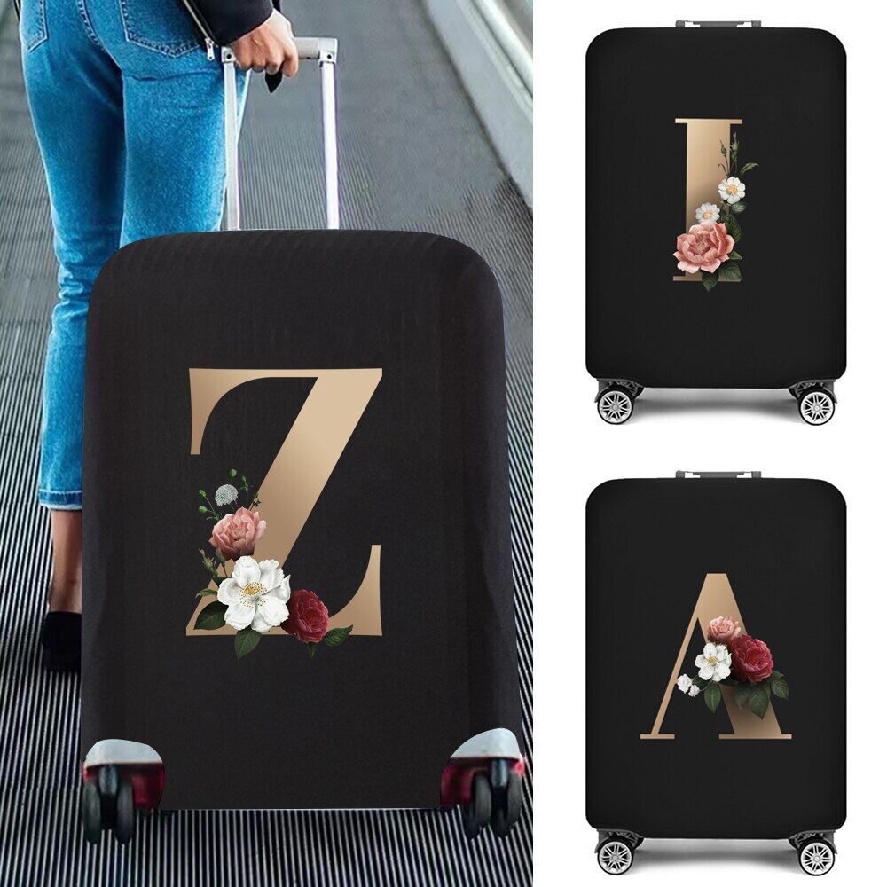 Luggage Protective Cover Travel Suitcase Case Elastic Dust Luggage Cover 18-25inch Letter Travel Accessorie
