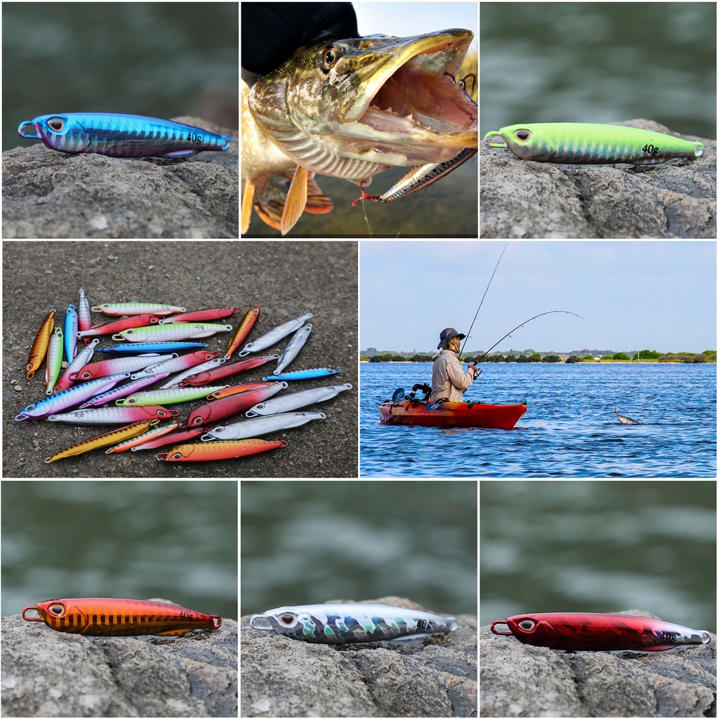 Must Premium Sougayilang 1Pcs 10g/15g/20g/30g/40g Laser Jigging Lead 3D Eyes Metal Jig Slow Jigging/Trolling Spoon Fi... - Image 3