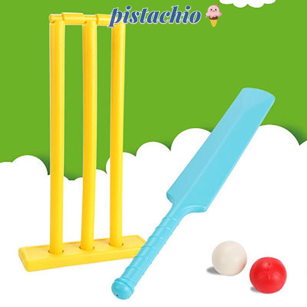 PISTACHIO Kids Cricket Set Plastic Exercise Sports Equipment Hard Board