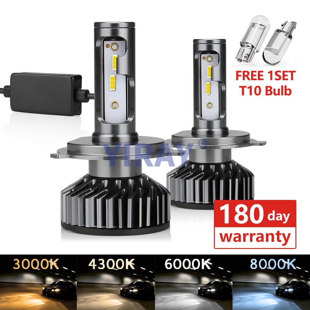 YIRAY High quality 110W 12000LM CSP Car Headlight LED H4 H7 H11 Canbus Bulbs H1 9005 9006 9012 HB2 HB3 HB4 3000k 4300K 6000K 8000K Auto Fog Light LED Bulb 12V