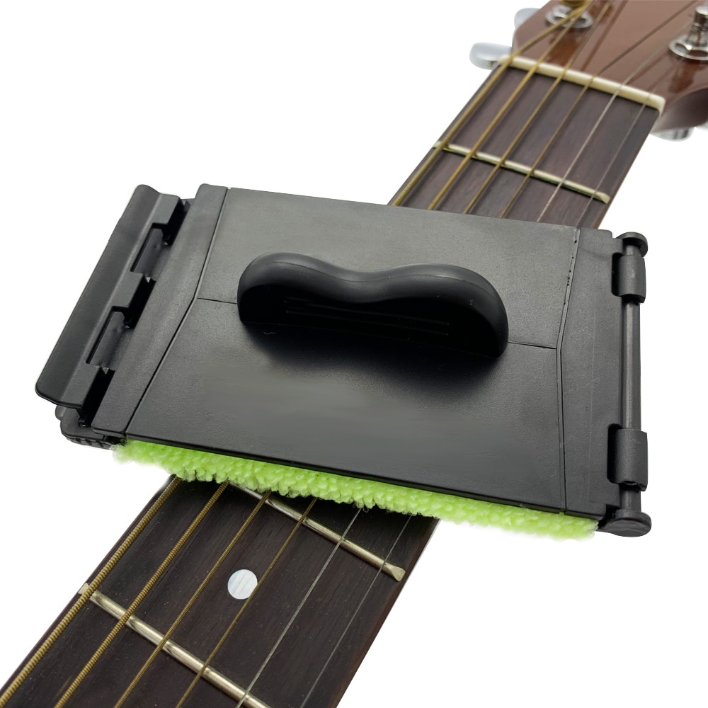 Professional Heavy Acoustic Electric Guitar Bass Strings Cleaner Brush Board Scrubber Fingerboard Rub Cleaning Tool M... - Image 4