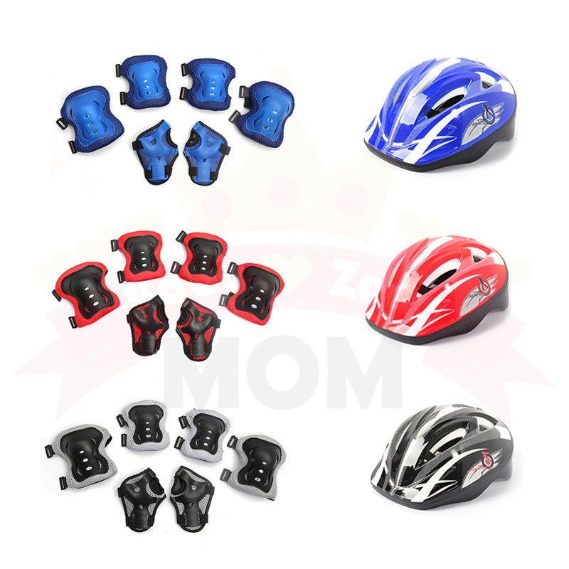 Versatile Durable Kids Protective Gear Helmet Bike Basikal Knee Pad Elbow Scooter Cycling Skate Roller Guard Quality ... - Image 5