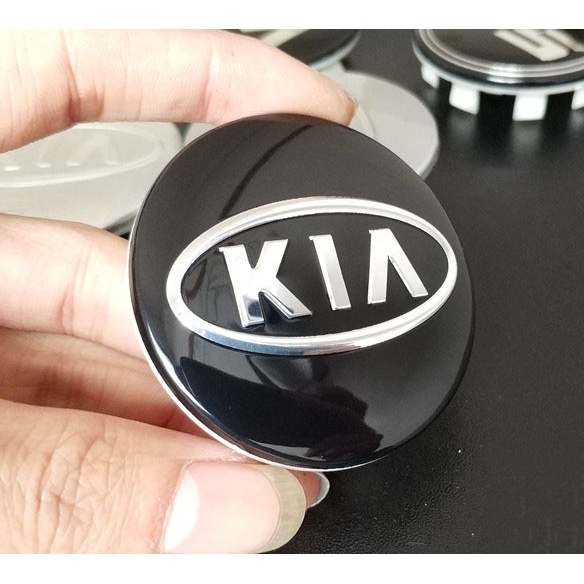 Multi Essential 1pcs/ 60mm silver black car Wheel Center Caps hub cap Rims cover emblem badge fit Kia K2 K3 K5 - Image 4
