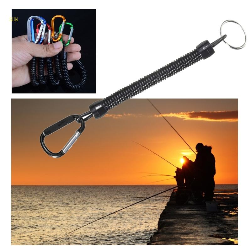 SUN Outdoor Security Gear Tool Spring Elastic Rope Portable Fishing Lanyards Camping