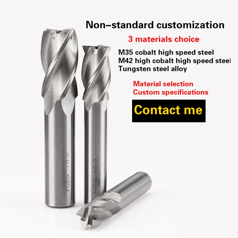 DIY Build 1pcs Carbide End Mill HSS 3mm-20mm Diameter Milling Cutter Bit Set CNC Tools Hardware Workshop - Image 5
