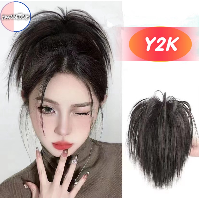 Y2K hottie woman Chicken's nest meatball hair wig clip fluffy wig hair clip Hair accessories