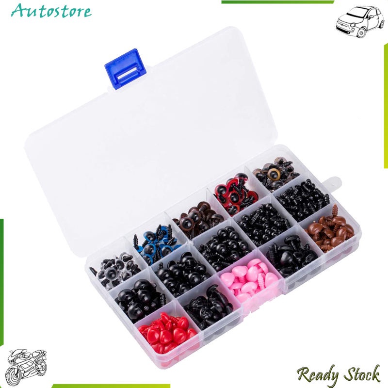 24 hours to deliver products [Autostore] 752 pieces/Box 6-12 Mm plastic eyes and nose safety for Amigurumi DIY Making toys MXBL