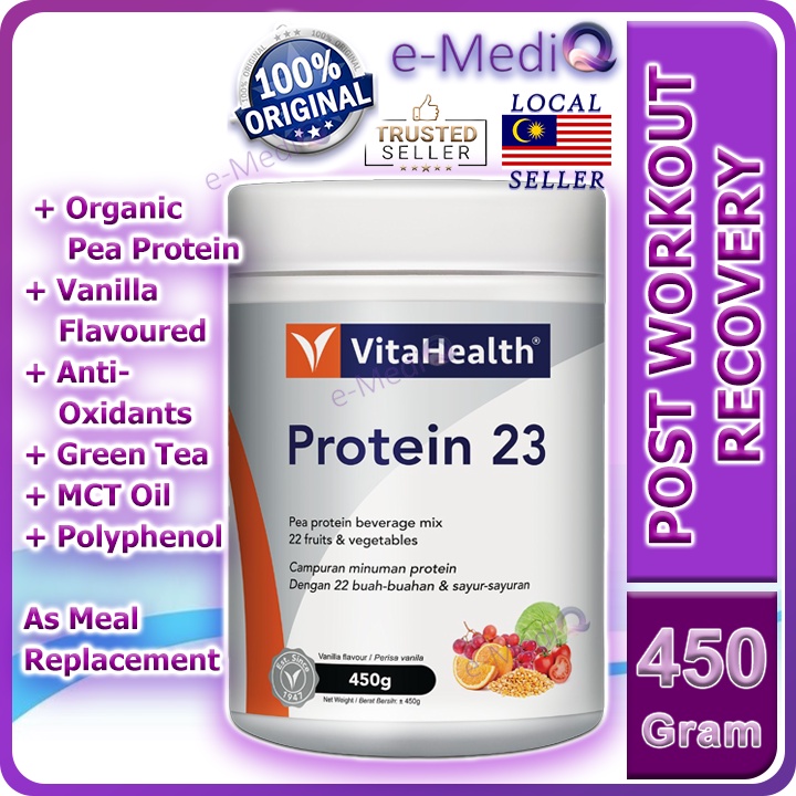 VitaHealth Protein 23 (Plant Pea Protein Meal Replacement) (450g) (Exp: Jul/2027)