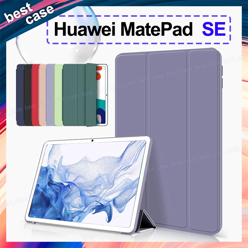 For Huawei MatePad SE 10.4 T10 T10S 11 Air 11.5 Honor Pad 6 7 X8 X9 Soft Cover PU Leather Tri-Fold Bracket Tablet Case