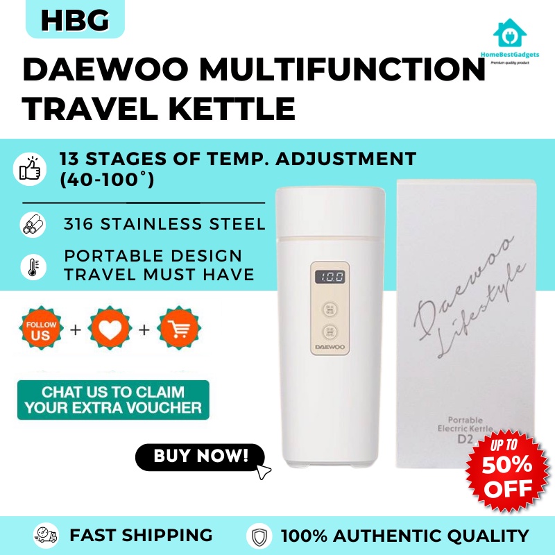 Korea Daewoo Electric Kettle Multifunction Kettle Travel Kettle Portable Electric Kettle Mini Kettle Electric多功能養生壺大宇电水壶