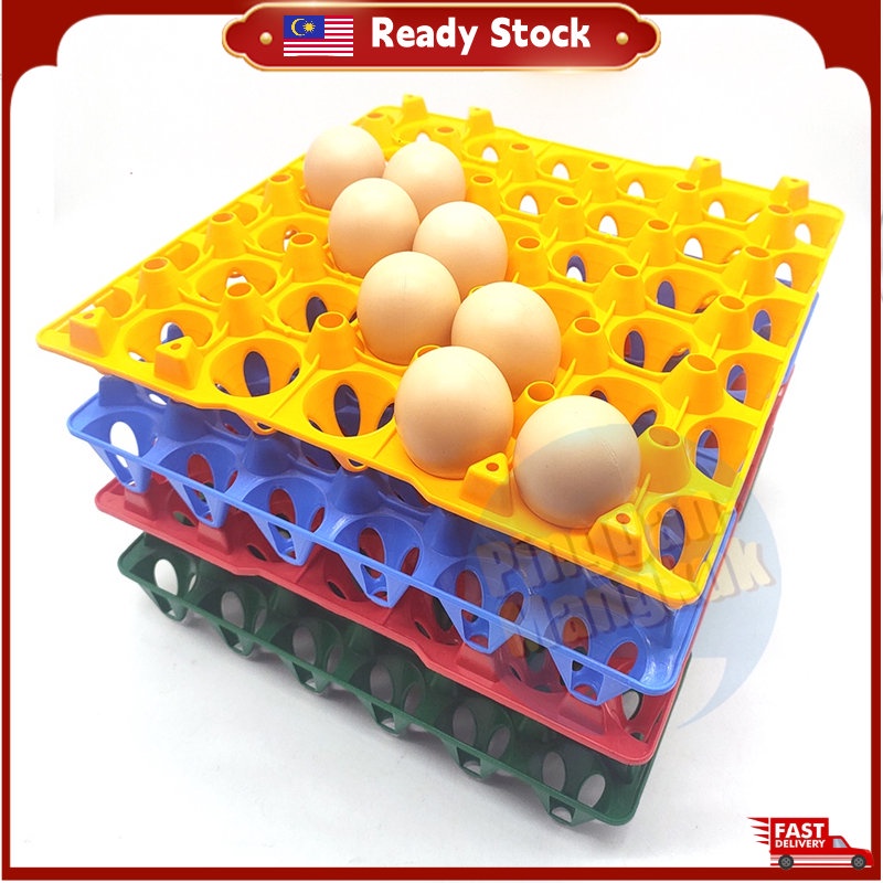 Tray Telur/Egg Tray/Can Hold 30/Egg Tray Can/Tray Can Hold/Egg Storage Box/Storage Box Easy/bekas telur plastik/鸡蛋托盘