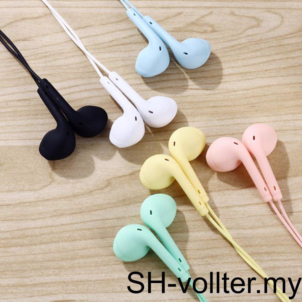 Wired Earphone Portable Sport Running Headphones Noise Reduction Headset Microphone Hands Free Earbuds Electronic