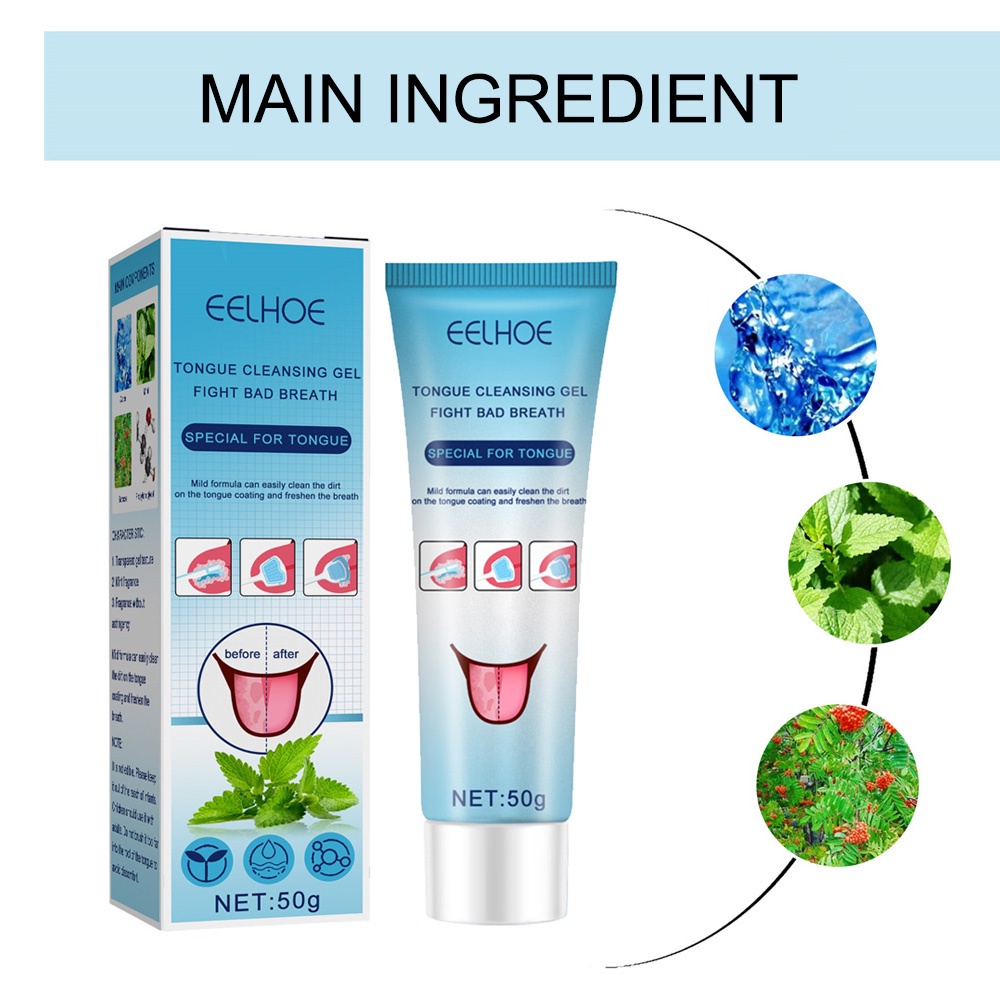 Versatile Premium 『Beauty/Hot』 50g Tongue Cleansing Gel Silicone Scraper Brush Cleaning Single Oral Care Keep Fre... - Image 4