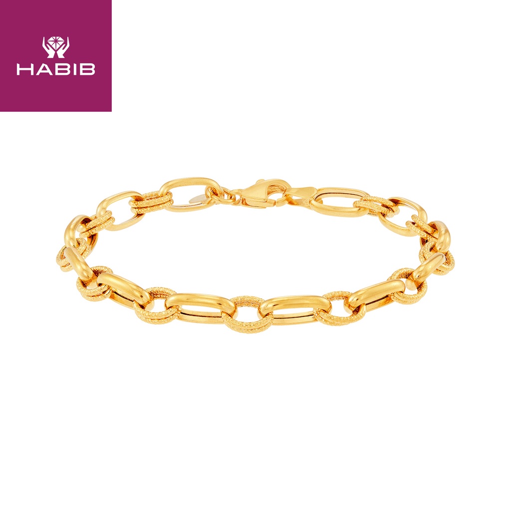 HABIB Oro Italia 916 Yellow Gold Bracelet GW42900523