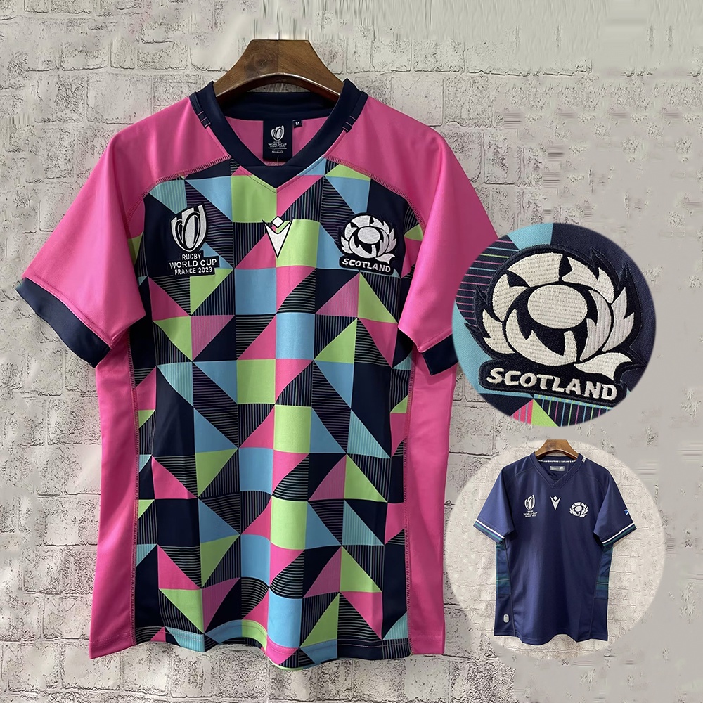 2023-24 World Cup Jersey Scotland Training Rugby Jersey Size S-5XL