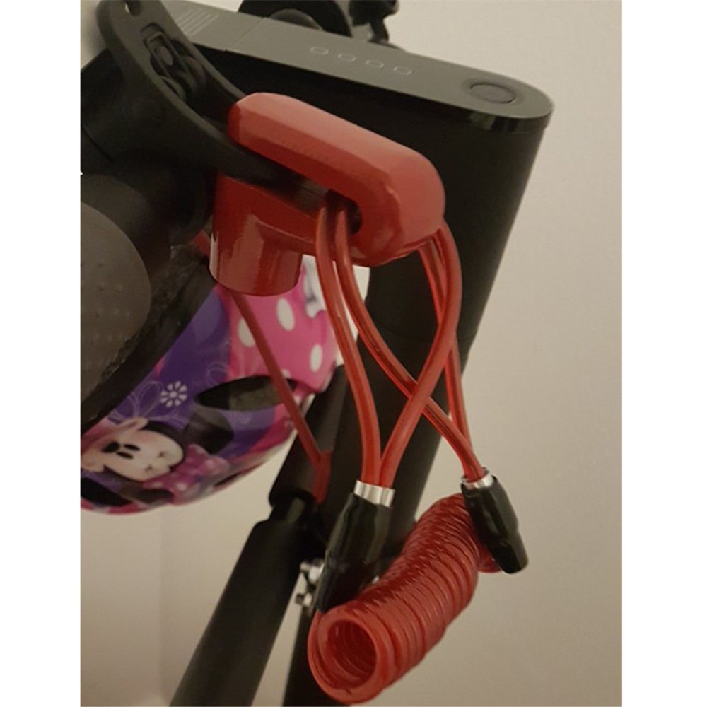 Durable Versatile Protect Your M365 Scooter Disc Brakes Lock + Steel Wire Secure Ride from Theft Multi - Image 3