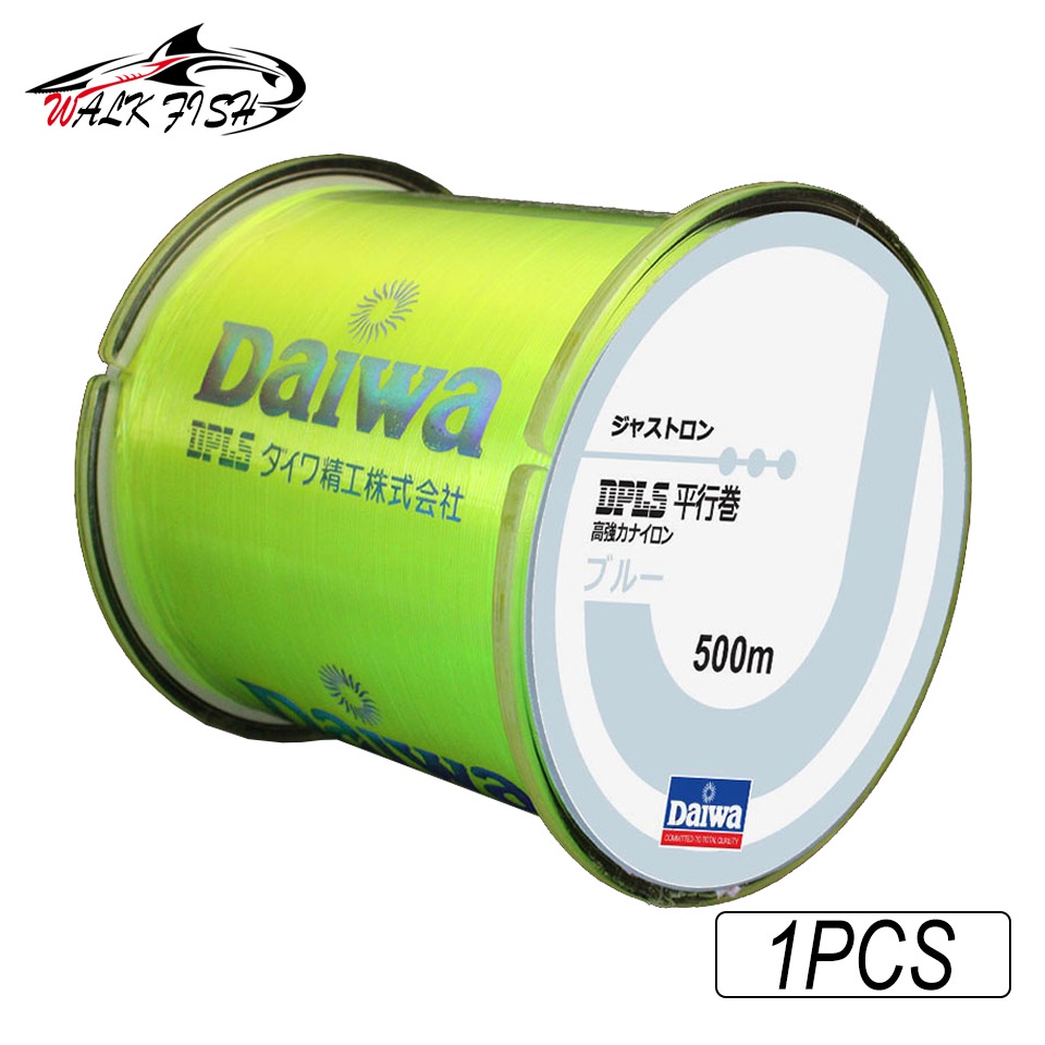 Daiwa 500m Monofilament Nylon Fishing Line 2-35LB Tenacity Wear-resistant Super Strong Fishing Line Japanese Fishing Accessories