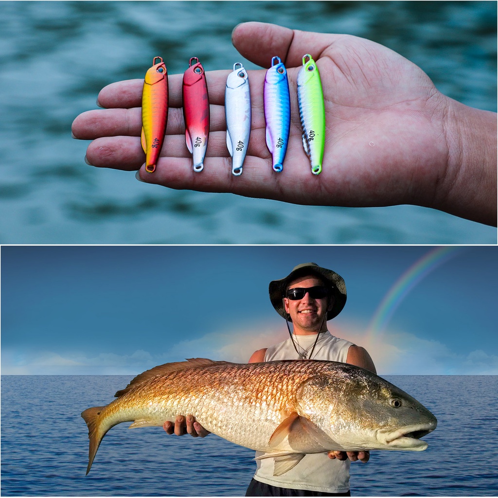 Must Premium Sougayilang 1Pcs 10g/15g/20g/30g/40g Laser Jigging Lead 3D Eyes Metal Jig Slow Jigging/Trolling Spoon Fi... - Image 5