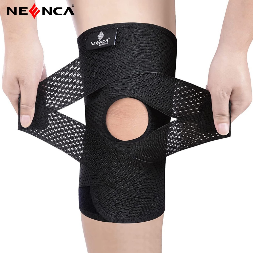 NEENCA Knee Brace Knee Guard Support With Side Stabilizers For Meniscus Tear Pain Injury Recovery Adjustable