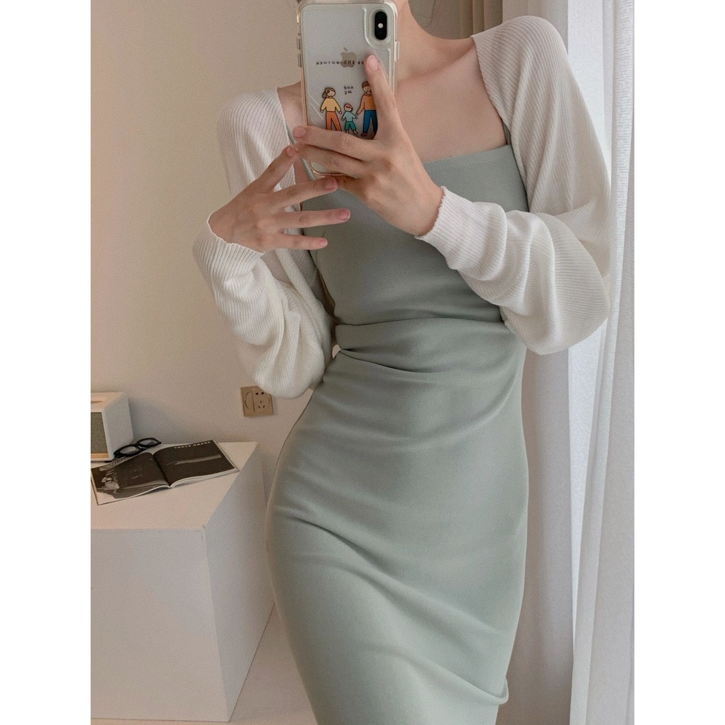 elegant emerald green dress plus size women pink dress korean version dress dinner parti clubbing sexy korean summer dress woman 粉色連衣裙氣質 綠色连衣裙 吊带连身裙