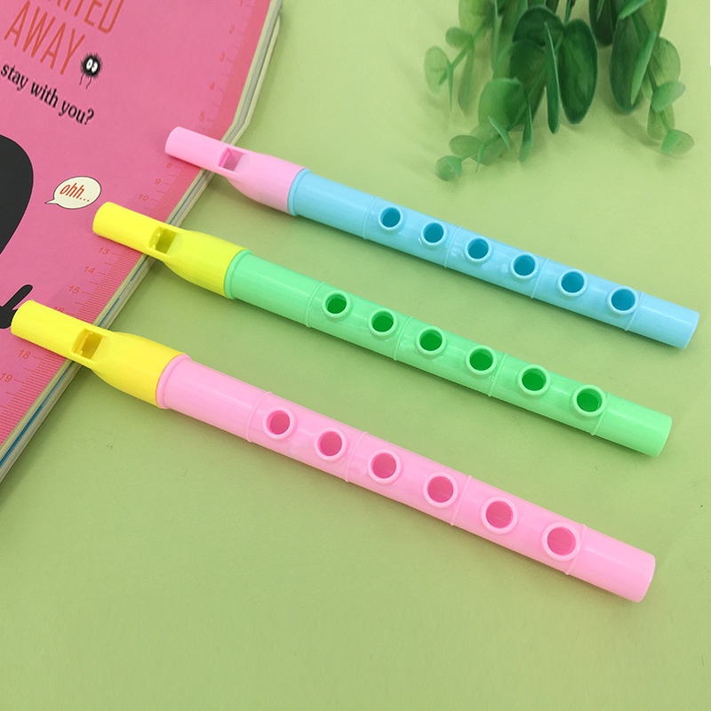 Children Fresh Colorful Small Flute 6-Hole Mini Recorder Creative Baby Musical Instrument Playing Music Toy Gift