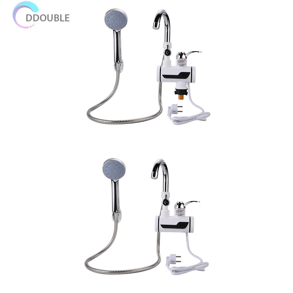 [Ddouble.my] 3000W Digital Display 220V Kitchen Bathroom Tankless Electric Hot Water Faucet Heater Hot Cold Water Dual-Use Taps