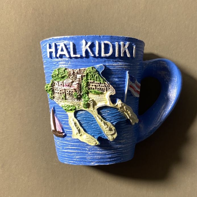 The Greek Paradise Halkidiki Island Refrigerator Magnets Resin Handmade Creative Souvenirs Home Decoration