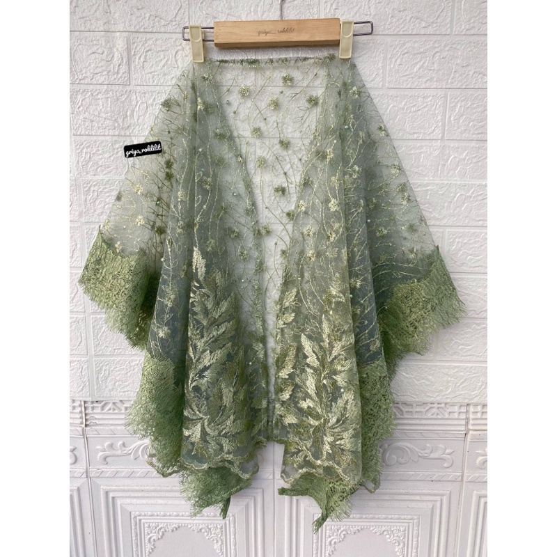 Purpose Quality Baju Kebaya Lace CAPE OUTER CARDIGAN TILLE MIX | PROMO BRUKAT RENDA Must