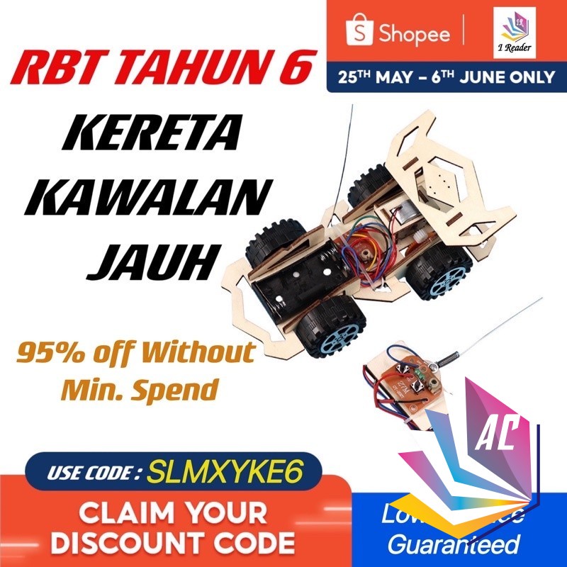 RBT Tahun 6 - Kereta Kawalan Jauh - Sekolah - STEM - Reka Bentuk Teknologi - Tahun 6 - DIY - Elektromekanikal - KSSR