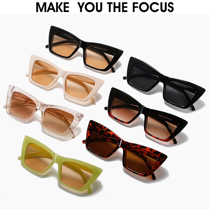 Simplicity Cat Eye New Trendy Net Red Sunglasses Simple Style Ins Personality Wear Street Shooting Sunglasses Female