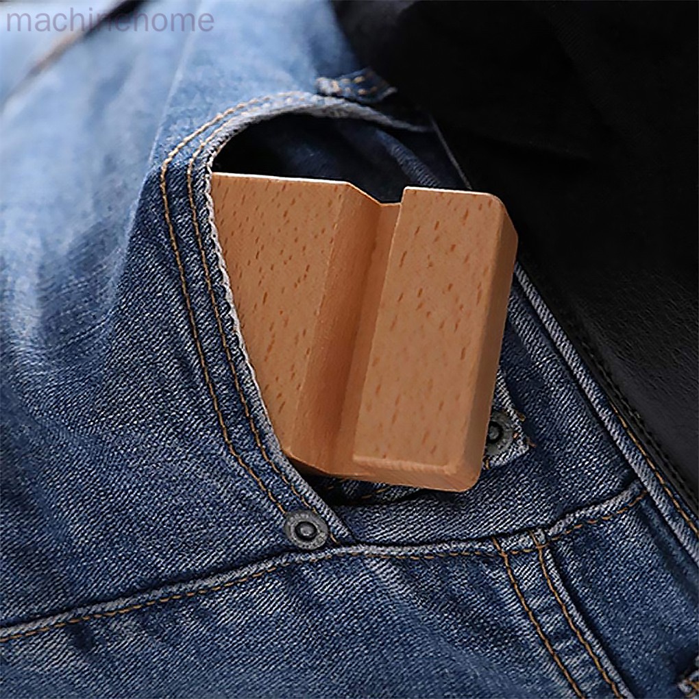 Reliable Purpose Dual Slots Mobile Phone Holder Home Office Desktop Non-slip Universal Wooden Cell Stand Essential - Image 4